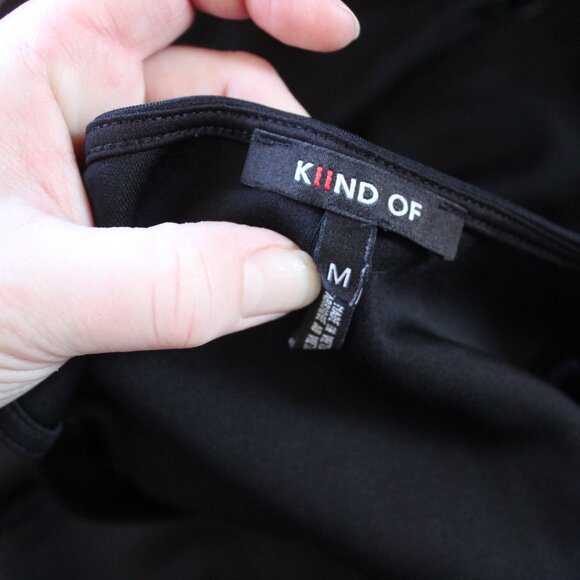 Kiind Of Brand Women's Black Dress with Metal Fringe - Size Medium - Picture 8 of 11